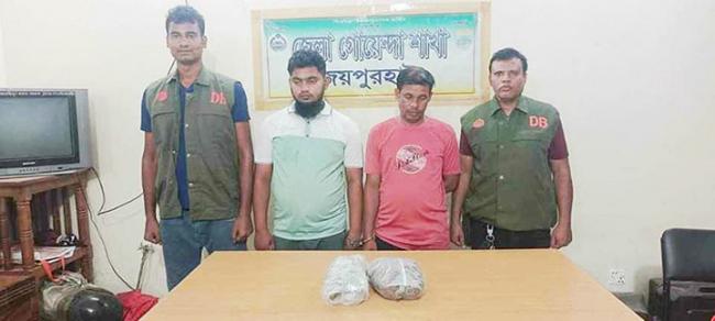 জয়পুরহাটে গাঁজাসহ আটক -২