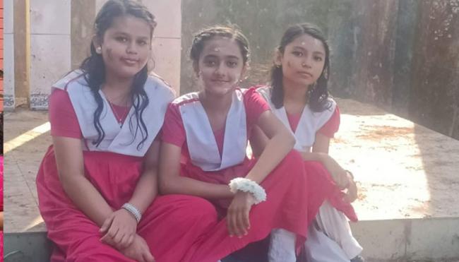 হরষপুর সরকারি প্রাথমিক বিদ্যালয়ের ট্যালেন্টপুলে বৃত্তিপ্রাপ্ত শিক্ষার্থীরা।
